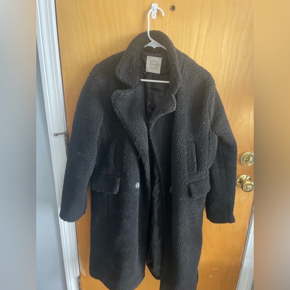 Black Sherpa coat